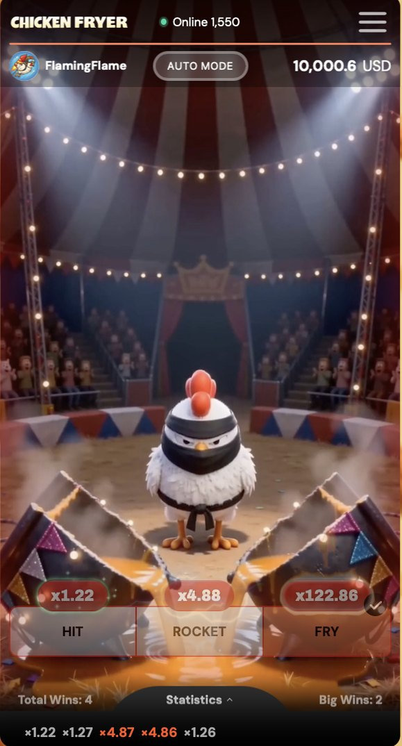 Chicken Fryer — Circus scene: FRY at x122.86