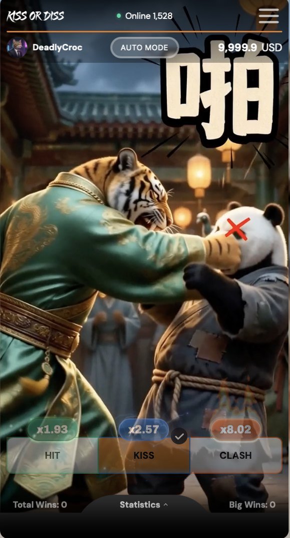 Kiss or Diss — Tiger v panda, HIT lands
